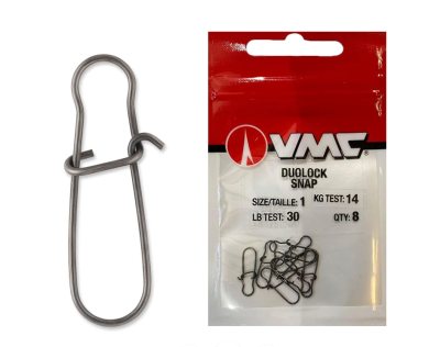 Карабин двойной VMC DLS -#1 30lb(14кг) B.Ni (8шт) -8021